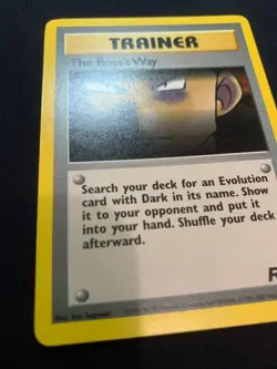 THE BOSS'S WAY - 73/82 - TEAM ROCKET - POKEMON CARD - LP - Image 2