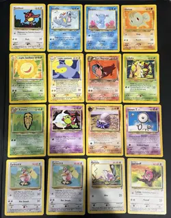 Pokemon TCG WOTC Lot of 16 Neo Genesis, Discovery, Base Set 2 Vintage Cards - Image 1