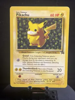 IVY Pikachu Black Star 1 - League Promo Exclusive WotC - 1999 Card HP - Image 1