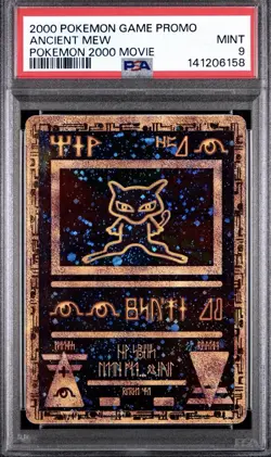 PSA 9 *New Cert* Ancient Mew Pokemon TCG 2000 Movie Promo Card - Image 1