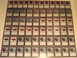 Vintage 1997 MTG Magic the Gathering Tempest 292 Basic Lands Card Collection Lot - Image 3