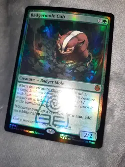 Badgermole Cub - MAGIC THE GATHERING - #167 - (FOIL) - Near Mint - Image 1