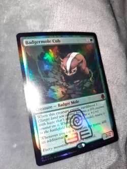 Badgermole Cub - MAGIC THE GATHERING - #167 - (FOIL) - Near Mint - Image 5