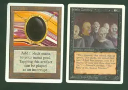 MOX JET and SCATHE ZOMBIES 1993 UNLIMITED Magic the Gathering Moderate Play - Image 1