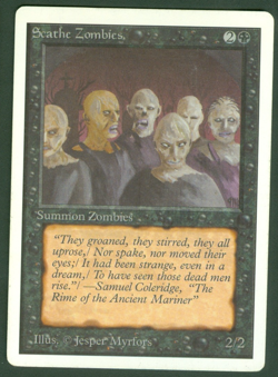 MOX JET and SCATHE ZOMBIES 1993 UNLIMITED Magic the Gathering Moderate Play - Image 5