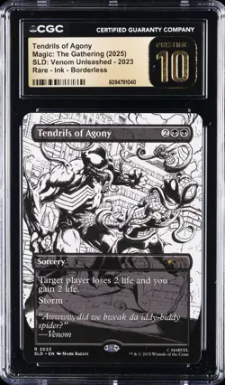 2025 MTG SLD: VENOM UNLEASHED #2023 TENDRILS OF AGONY CGC 10 PRISTINE - Image 1