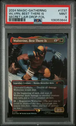 PSA 9 MTG Secret Lair Marvel Wolverine, Best There Is Foil - Image 1