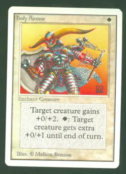 MOX PEARL and HOLY ARMOR 1993 UNLIMITED Magic the Gathering Moderate Play - Image 5