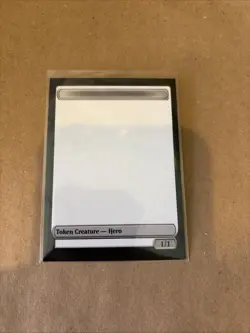 MTG Final Fantasy Commander Party Blank Hero Token Promo NM Free Shipping - Image 1