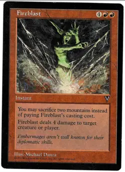 MTG Fireblast Visions - Red Instant - Magic The Gathering - Image 1