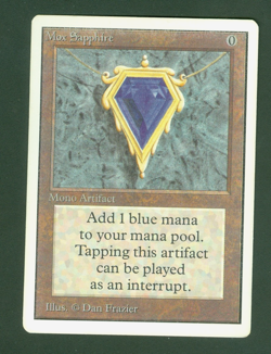 MOX SAPPHIRE and CIRCLE OF PROTECTION: BLUE 1993 UNLIMITED Magic the Gathering - Image 3