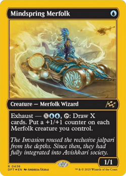 Mindspring Merfolk (First-Place Foil) [Aetherdrift] Magic MTG - Image 1