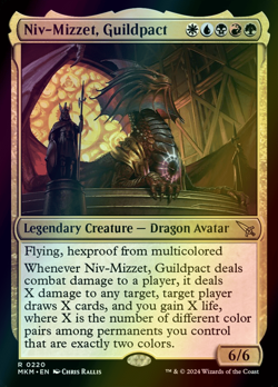 MTG Niv-Mizzet, Guildpact Foil ** Murders at Karlov Manor ** English - Image 1