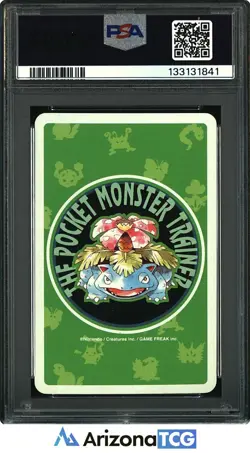 Pokemon 1996 Charmander Ace Of Clubs 004 Green Playing Card Japanese PSA 8 - Image 2