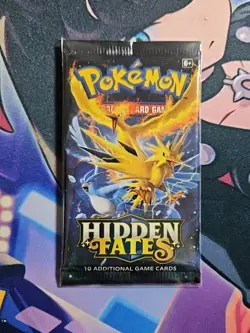 Pokemon Trading Card Game Sun & Moon Hidden Fates Booster Pack 100 609411429020 - Image 1