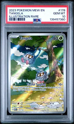 2023 POKEMON MEW EN-151 ILLUSTRATION RARE #178 TANGELA PSA 10 - Image 1