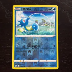 Horsea 031/163 Pokemon Battle Styles Sword & Shield Reverse Holo Common Card NM - Image 1