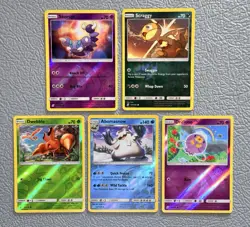 Pokemon Sun & Moon Unified Minds Reverse Holo Lot x5 NM 💎 - Image 1