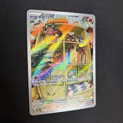 Pokemon TCG Litten Full Art Holo Card 167/162 Temporal Forces Illustration Rare - Image 2
