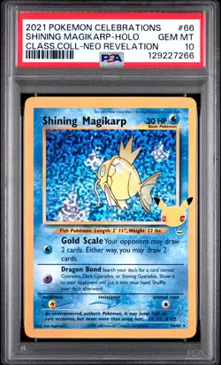 2021 Pokemon Celebrations Classic Coll Shining Magikarp-Holo #66 PSA 10 Neo Rev. - Image 1