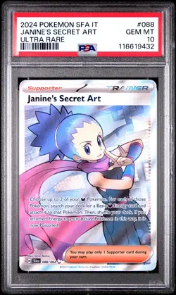 2024 POKEMON ITALIAN SFA IT-SHROUDED FABLE ULTRA RARE JANINE'S SECRET ART PSA 10 - Image 1