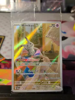 Pokemon Mimikyu Pokemon Center Sealed Promo 075 Paldean Fates ETB Promo - Image 1