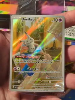 Pokemon Mimikyu Pokemon Center Sealed Promo 075 Paldean Fates ETB Promo - Image 3