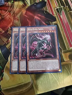3X Red-Eyes Soul MAZE-EN012 Rare 1st Edition NM Yugioh - Image 1