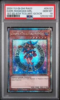 2024 YU-GI-OH! RA03-QUARTER CENTURY BONANZA #EN123 DARK MAGICIAN GIRL PSA 10 - Image 1