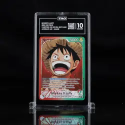TAG 10 ONE PIECE OP13 ALTERNATE ART MONKEY D LUFFY LEADER (NOT PSA) - Image 1