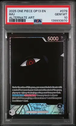 2025 ONE PIECE OP13-CARRYING ON HIS WILL ALTERNATE ART #079 IMU PSA 10 - Image 1