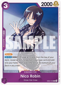 One Piece TCG - Nico Robin EB02-036 Rare - Image 1