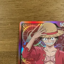 Monkey.D.Luffy ST01-001 L Super Pre-Release Stamp Starter Deck Leader - Image 2