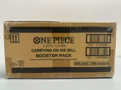 2025 One Piece English Carrying On His Will OP13 Factory Sealed Booster Box Case - Image 2