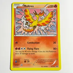 Moltres 9/124 Rare Regular Card XY - Fates Collide Pokemon TCG LP - Image 1