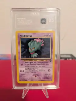 Pokemon TCG Misdreavus #39 Black Star Promo Card Wotc TAG 8.5 NM/MT+ - Image 1