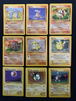 54 VINTAGE POKEMON CARDS LOT - BASE SET, ROCKET, FOSSIL, JUNGLE, - LP-MP - Image 4