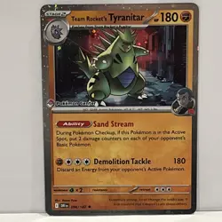 Pokemon Center Stamp Team Rocket's Tyranitar Promo Card 96/182 - Image 1
