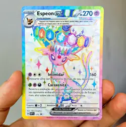 Pokemon TCG Umbreon 176 & Espeon ex 175 SVP Promo Set Prismatic Portuguese Card - Image 5