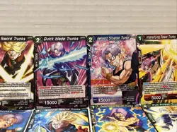 Trunks Assorted Lot Of 41 Dragon Ball Z Super Card Game Cards Rare Uncommon - Image 3
