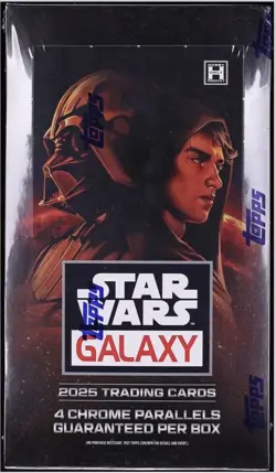 2025 Topps Star Wars Galaxy Factory Sealed Hobby Box Four Numbered Cards Per Box - Image 1