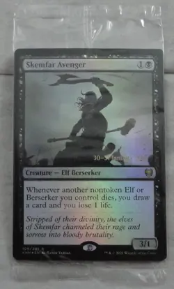 Magic The Gathering Skemfar Avenger Rare Prerelease Foil Card KHM Kaldheim - Image 1