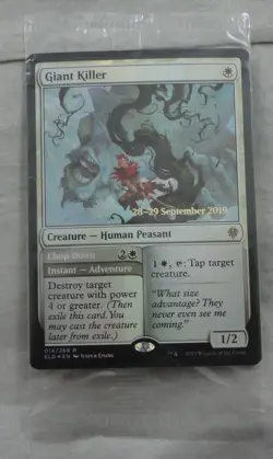 Giant Killer Creature Prerelease Foil Card Rare Magic The Gathering NM (ELD) - Image 1