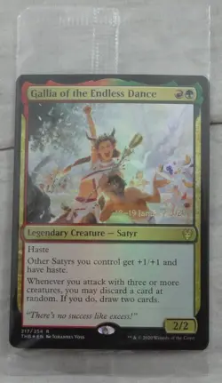 Gallia of the Endless Dance Prerelease Foil Card Rare Magic The Gathering (THB) - Image 1