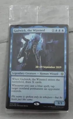 Gadwick, The Wizened Prerelease Foil Card Rare Magic The Gathering NM (ELD) - Image 1