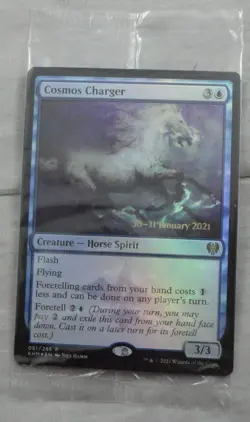 Magic The Gathering Cosmos Charger Rare Prerelease Foil Card KHM - Image 1