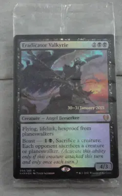 Magic The Gathering Eradicator Valkyrie Rare Prerelease Foil Card KHM Kaldheim - Image 1
