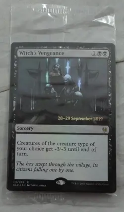 Witch's Vengeance Prerelease Foil Card Rare Magic The Gathering NM (ELD) - Image 1
