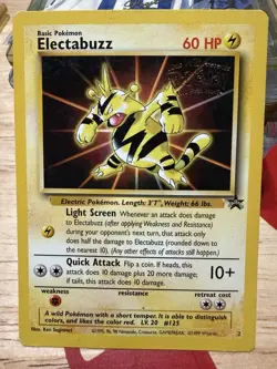 Pokemon Card - Electabuzz Movie Promo WOTC 2 Black Star Promo - Image 1