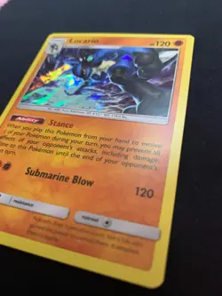 LUCARIO - 71/147 - SM BURNING SHADOWS - HOLO RARE POKEMON CARD - LP - Image 3